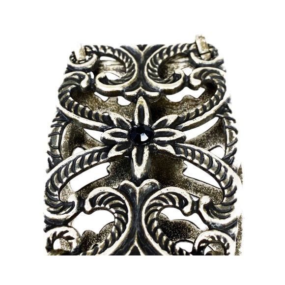 Metal Silver-tone Concho Chain Belt - Picture 8 of 8